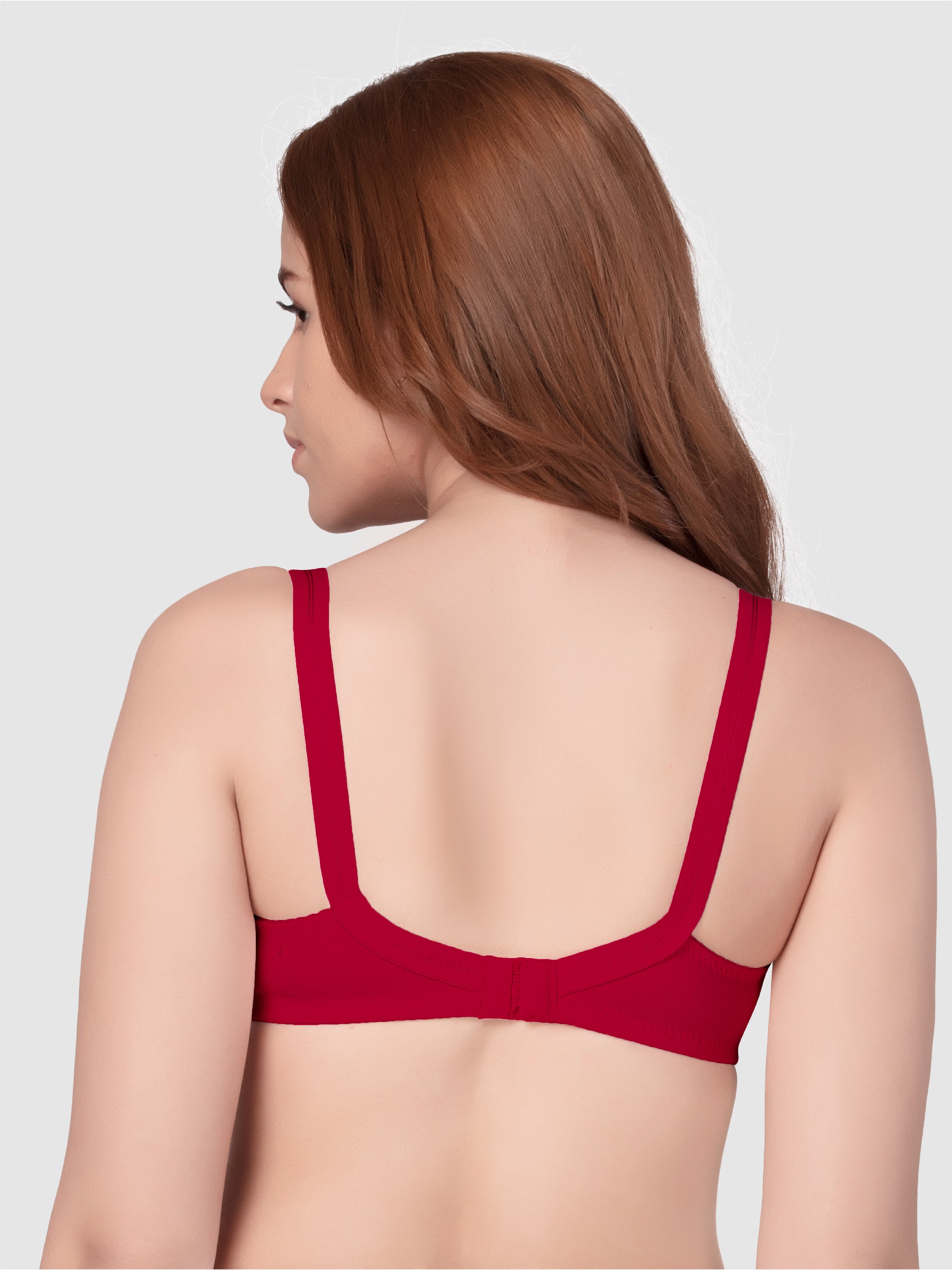 Daisy Dee Raspberry Non Padded Wirefree Full Coverage Bra - NALESHA-Raspberry