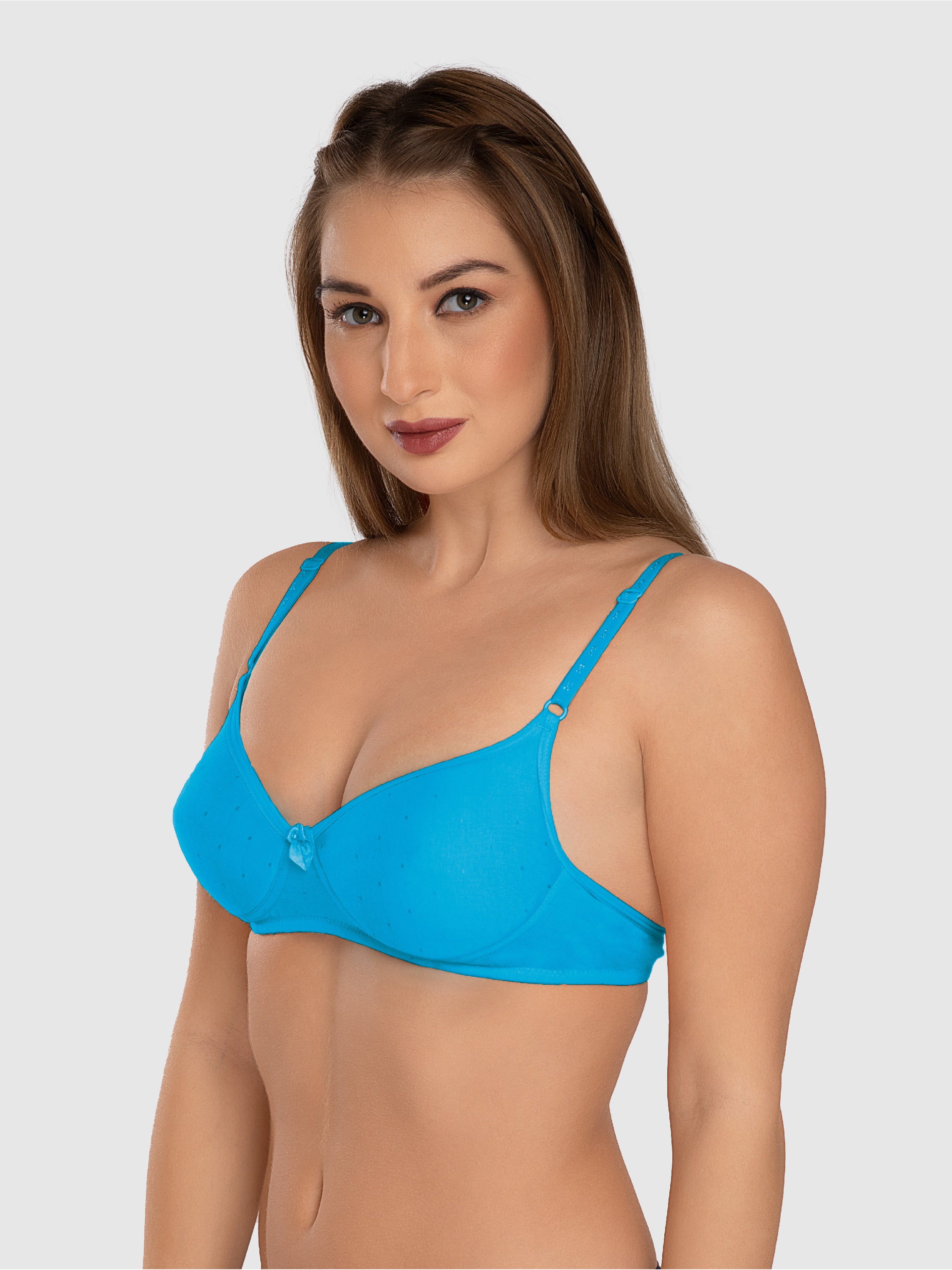 Daisy Dee Teal Blue Padded Non Wired Full Coverage Bra NCHL-T. Blue