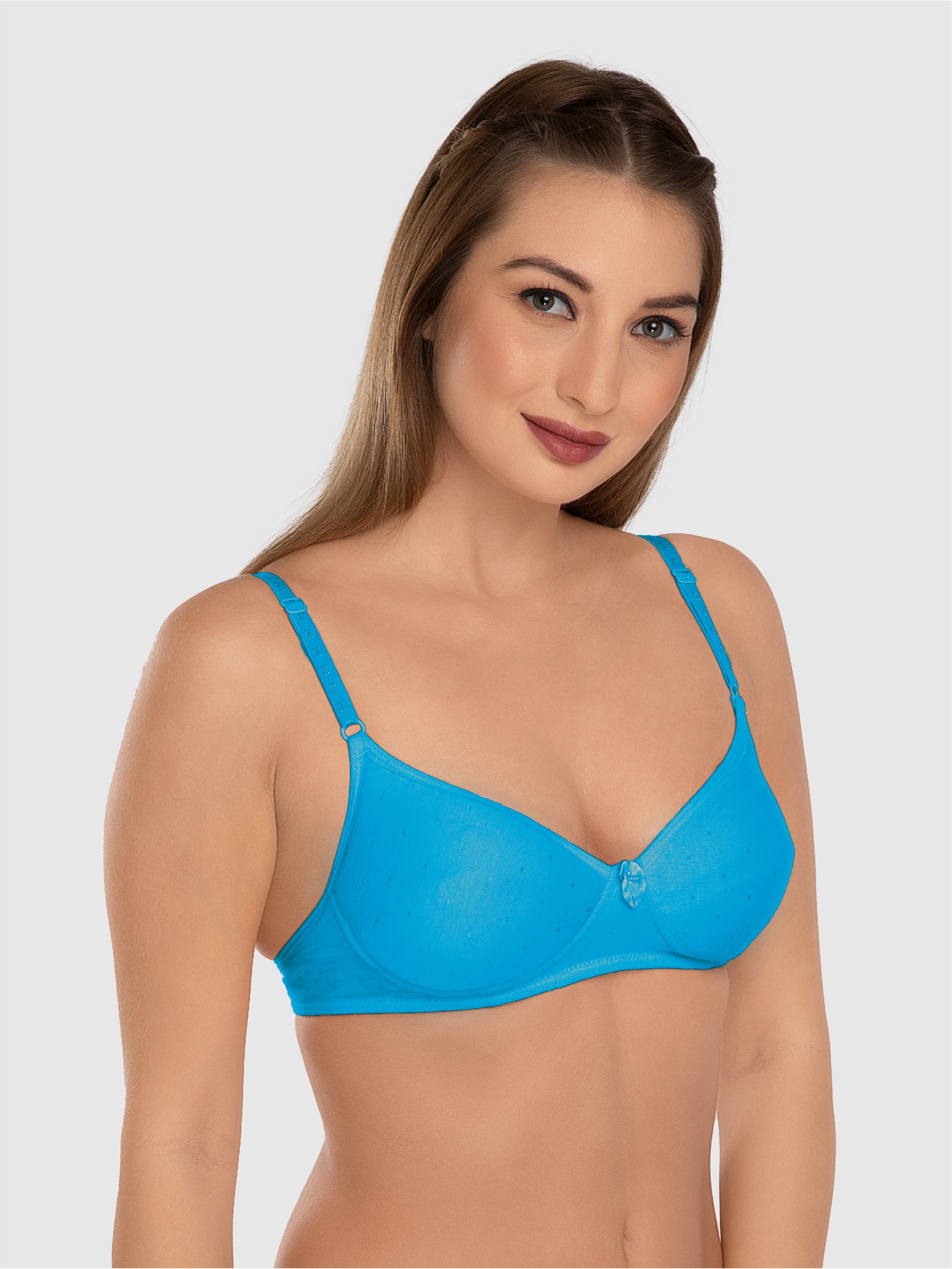 Daisy Dee Teal Blue Padded Non Wired Full Coverage Bra NCHL-T. Blue