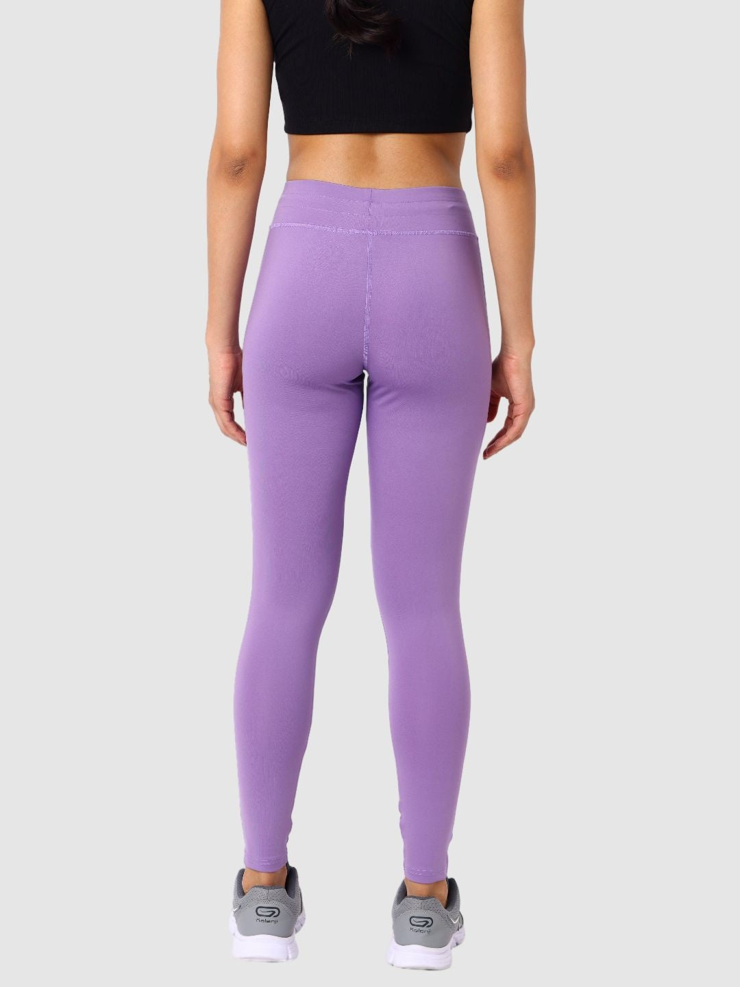 Women Purple Ash Solid Tights and Track Pant- Accolade - PA