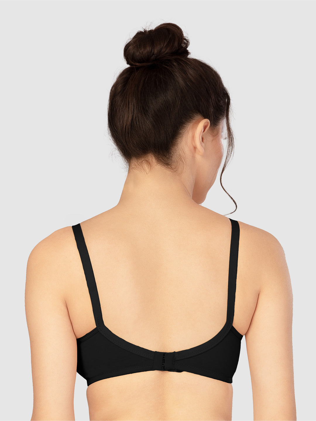 Lovable Non Padded Non Wired Full Coverage Bra - (Pack of 2) L0196-Black/Skin