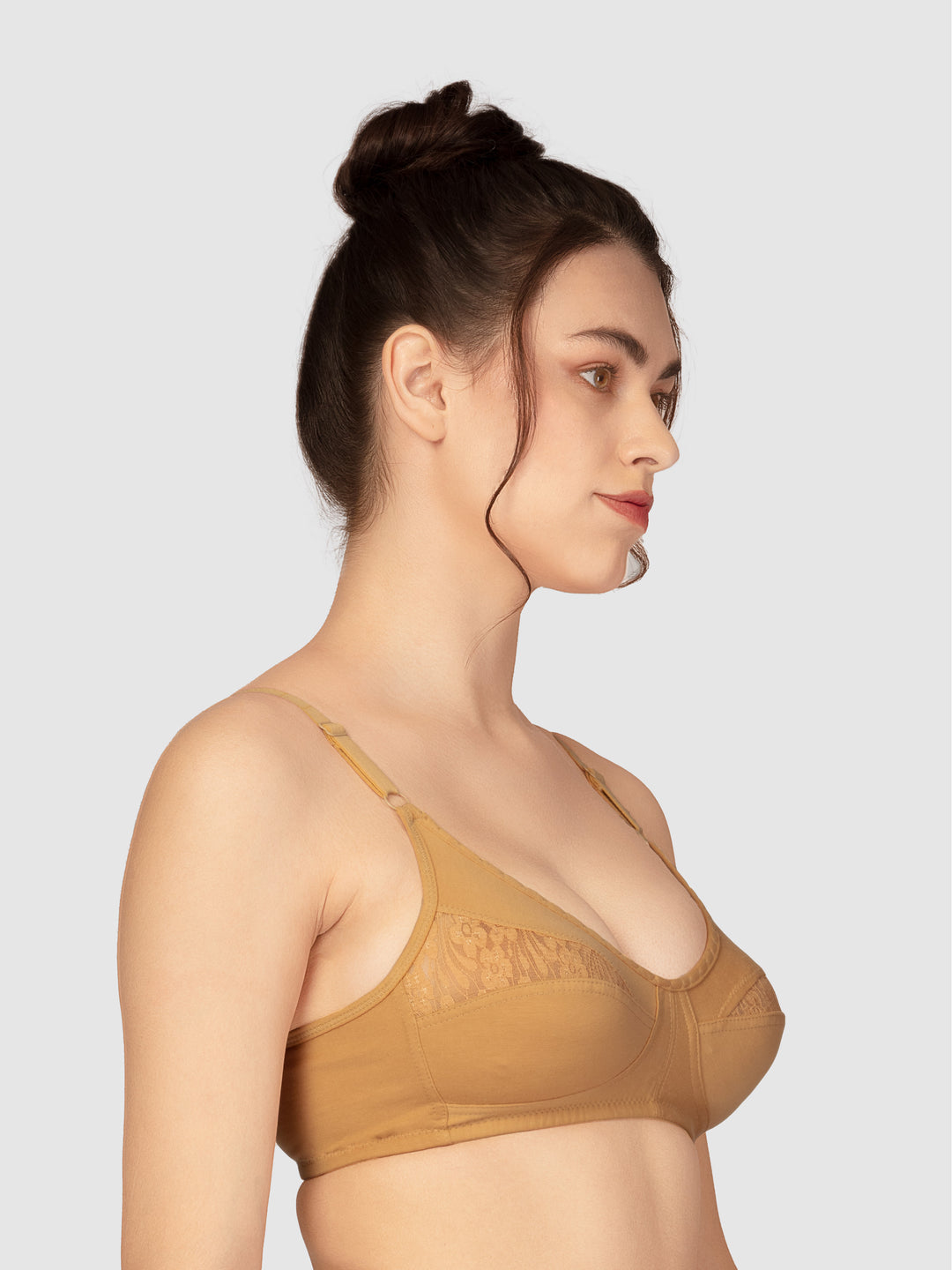 Lovable Non Padded Non Wired Full Coverage Bra - (Pack of 2) L0196-B.Pink/Skin