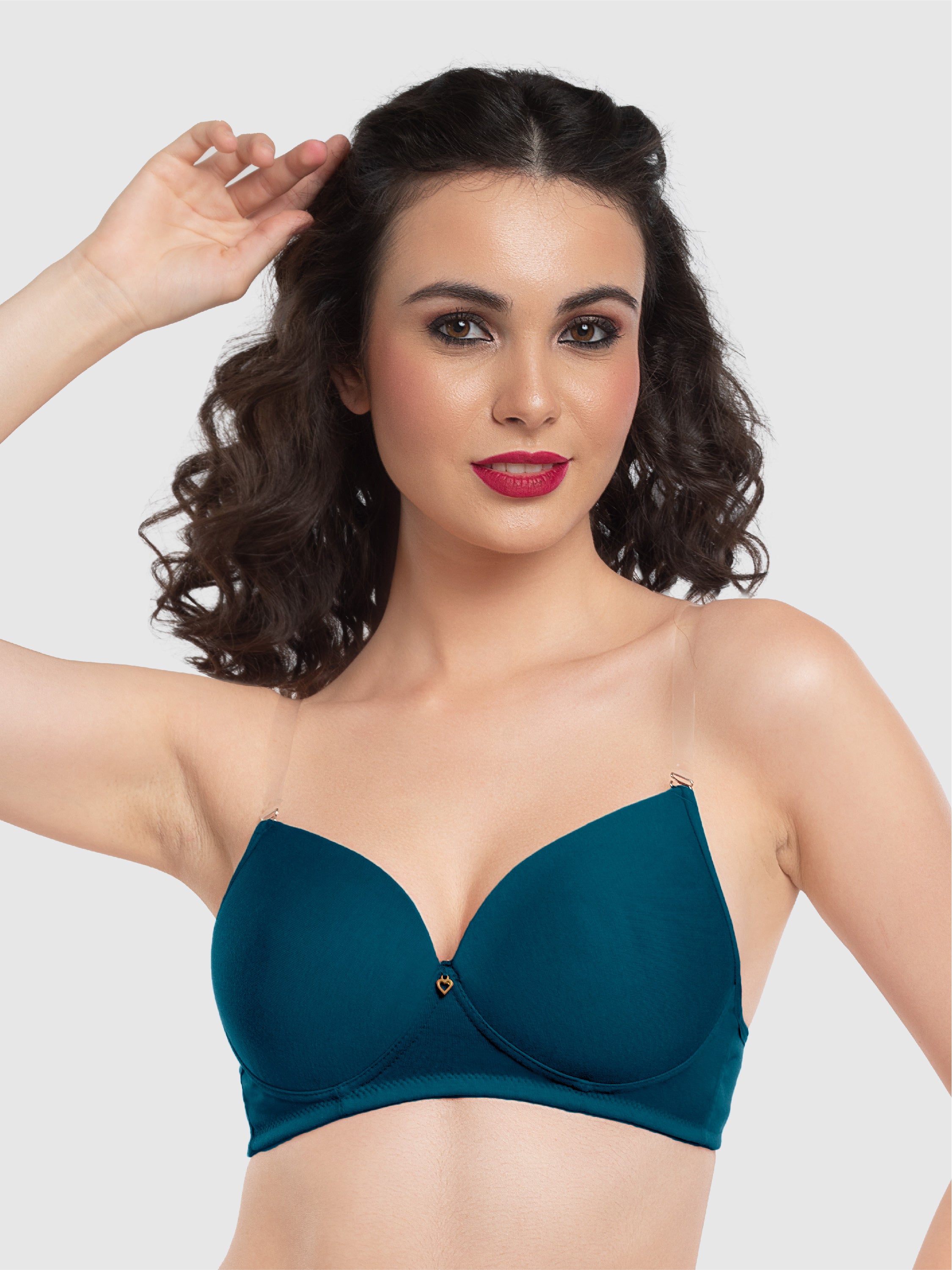 Lovable Electric-Blue Padded Non Wired 3/4th Coverage Bra LE-227-Electric-Blue