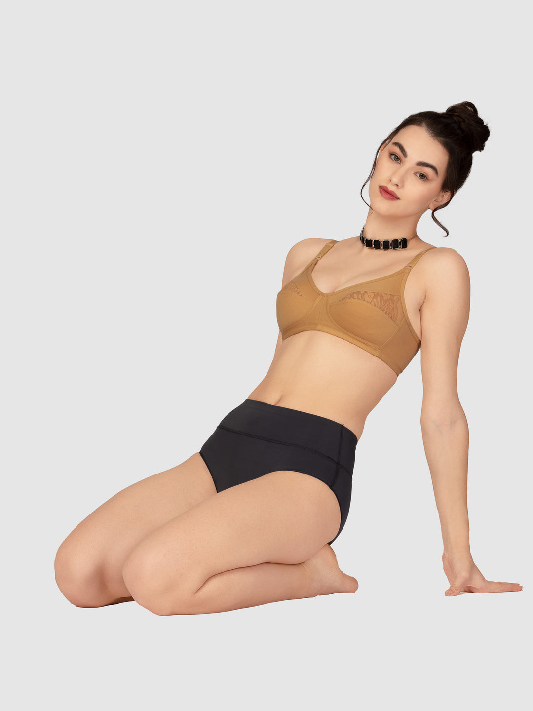 Lovable Non Padded Non Wired Full Coverage Bra - (Pack of 2) L0196-B.Pink/Skin