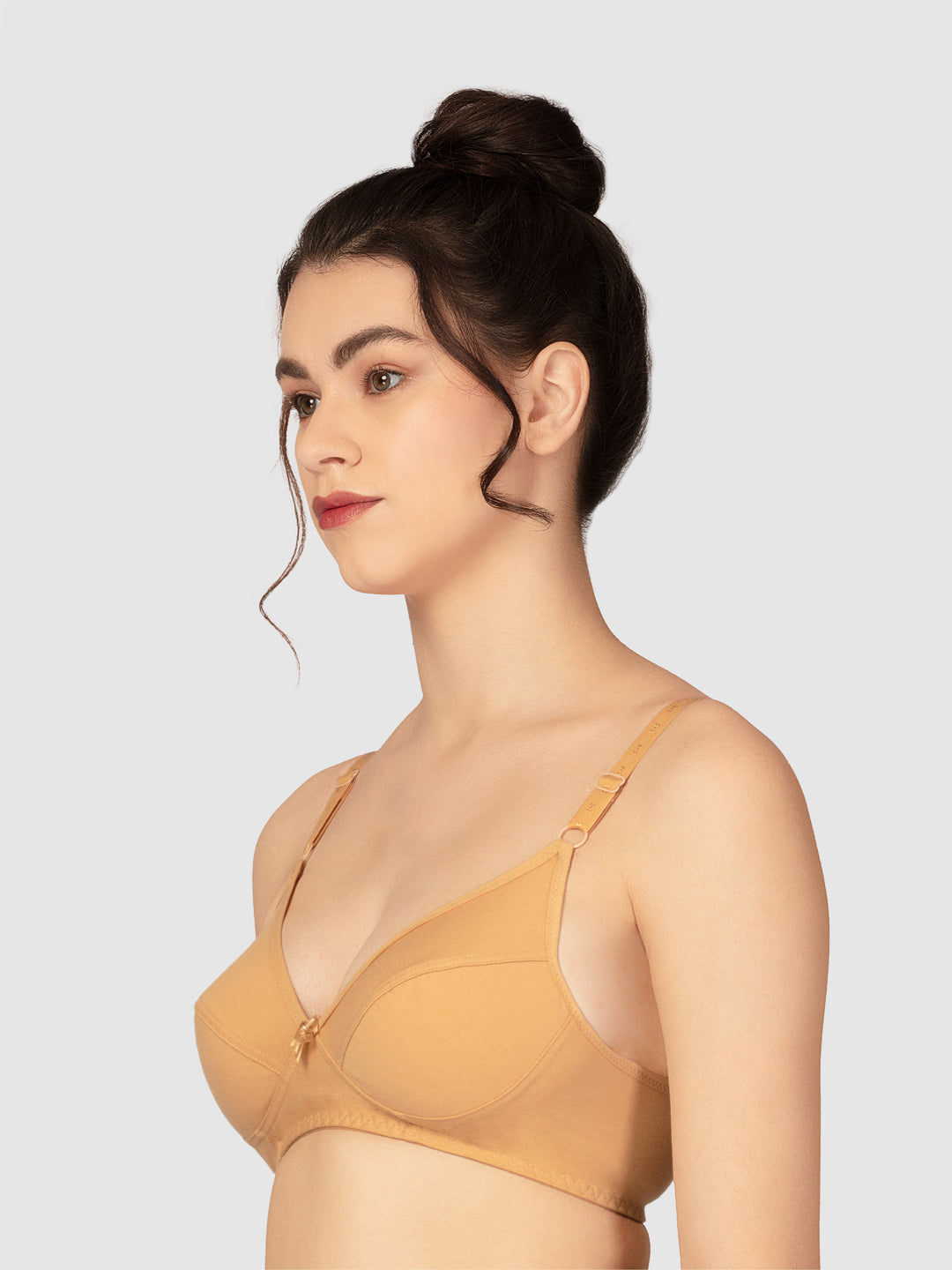 Lovable Skin and White Non Padded Wirefree Full Coverage Bra Pack of 2 - L-1797-SKIN/WHITE