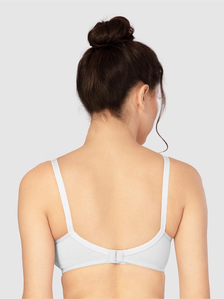 Lovable Non Padded Non Wired Full Coverage Bra - (Pack of 2) L0196-Black/White