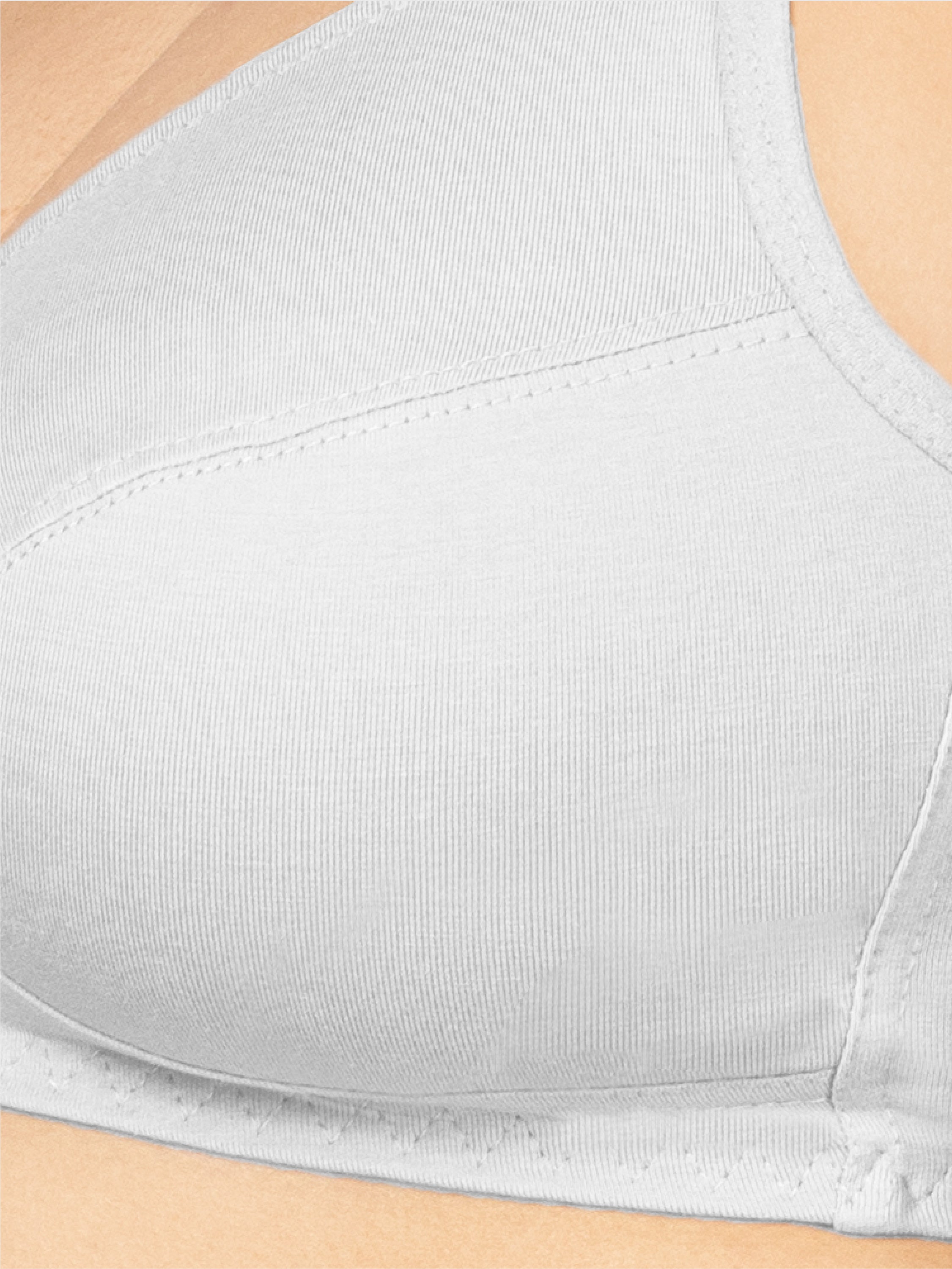 Lovable White Non Padded Non Wired Full Coverage Bra STRETCH-X-WHITE