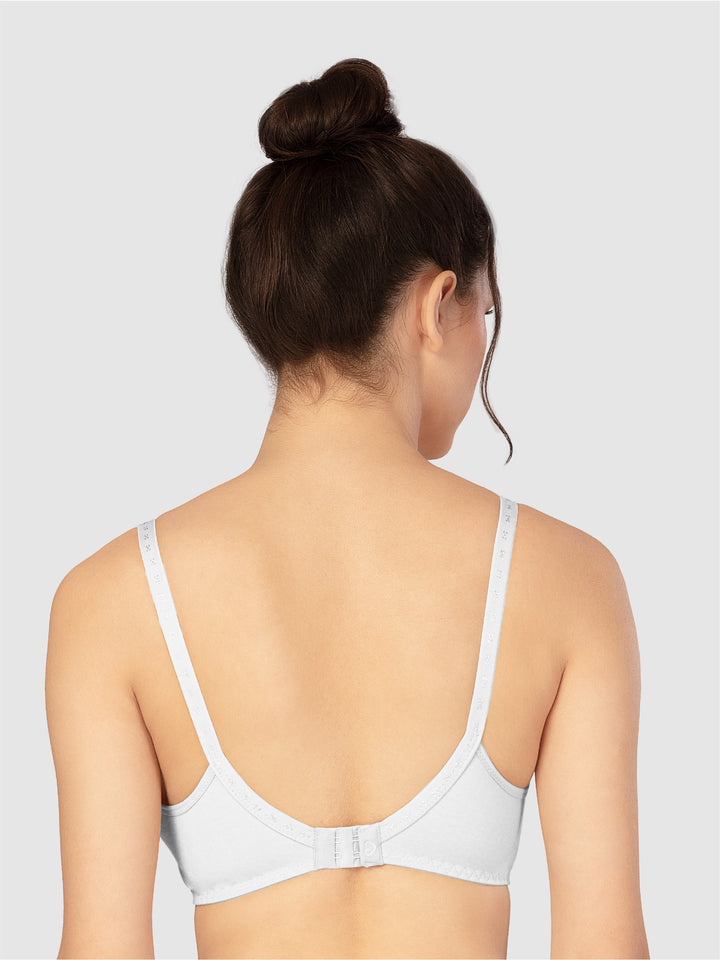 Lovable Skin and White Non Padded Wirefree Full Coverage Bra Pack of 2 - L-1797-SKIN/WHITE