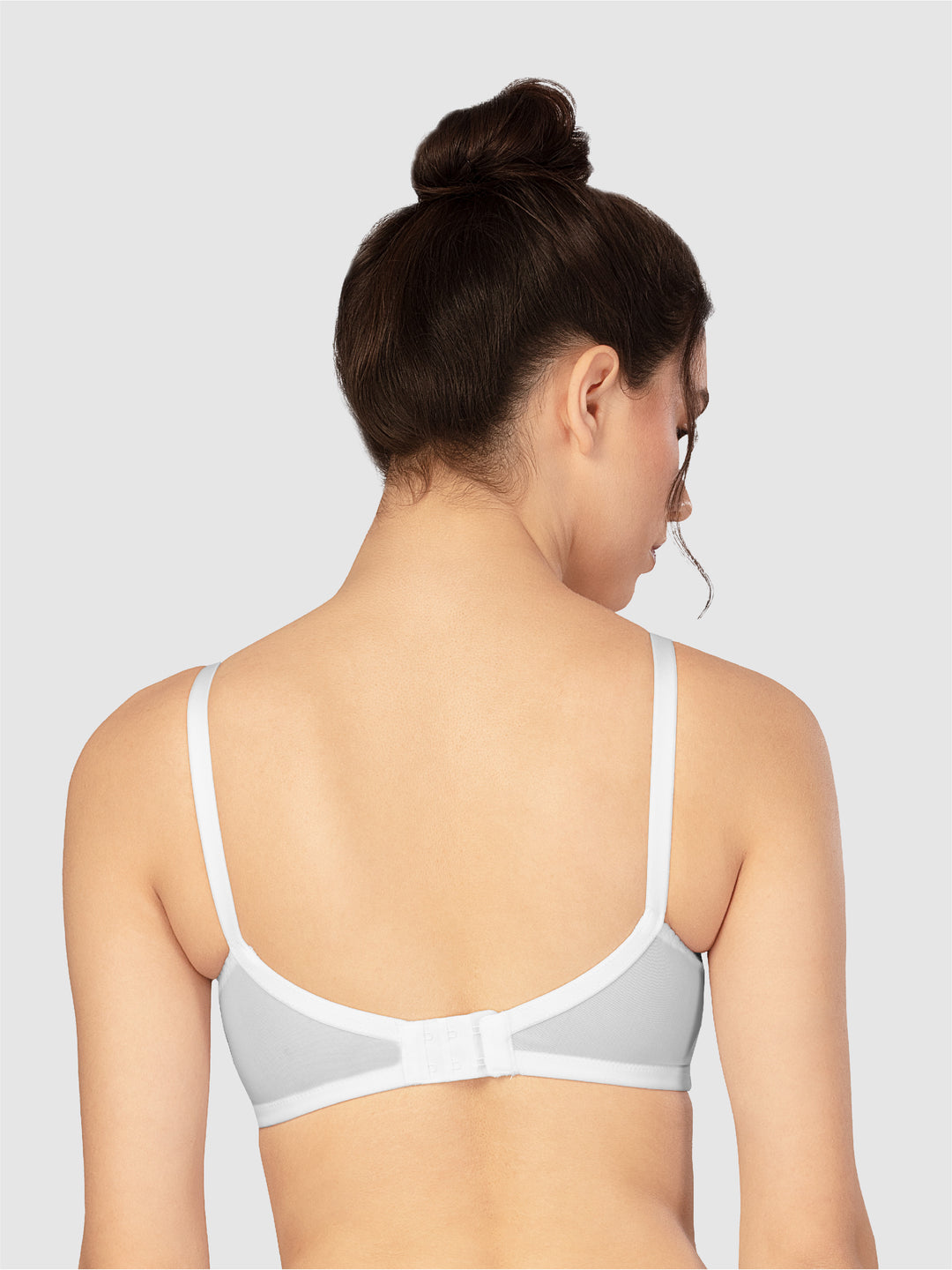 Lovable Black and White Non Padded Wirefree Seamed Full Coverage Bra Pack of 2 - PD-6011-Black/White
