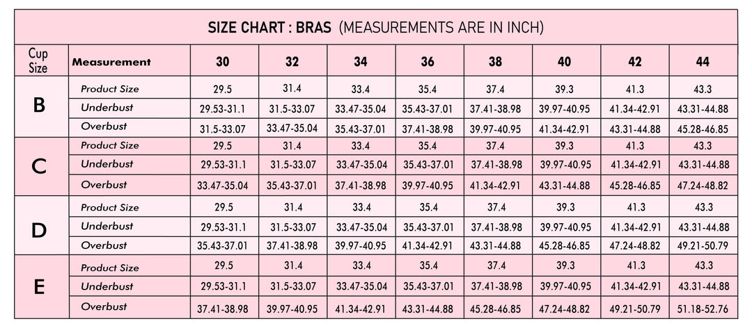 Bra Size Calculator - Check How to Measure Bra Size in India - Lovable ...