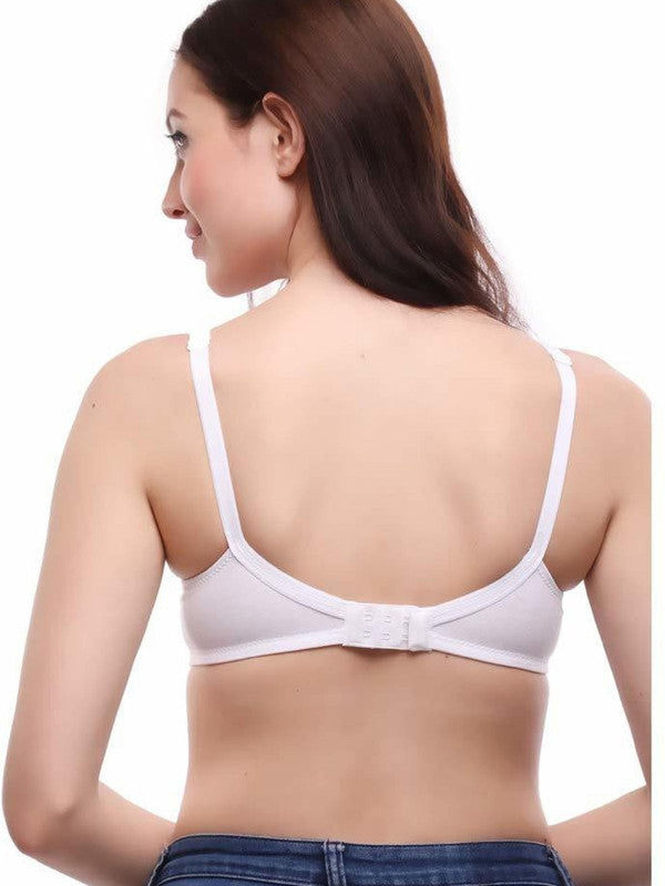 Lovable White Non Padded Non Wired Full Coverage Bra L0596_White-Lovable India