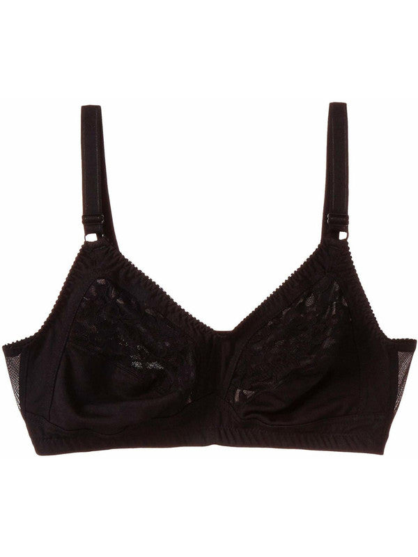 Lovable Black Non Padded Non Wired Full Coverage Bra PD-6011-BLACK-Lovable India
