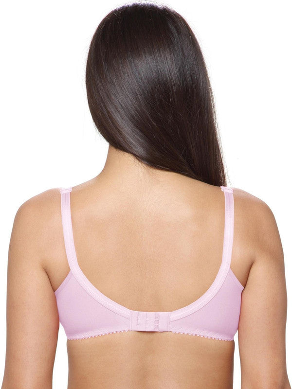 Lovable Baby Pink Non Padded Non Wired Full Coverage Bra L-1797-BABY PINK