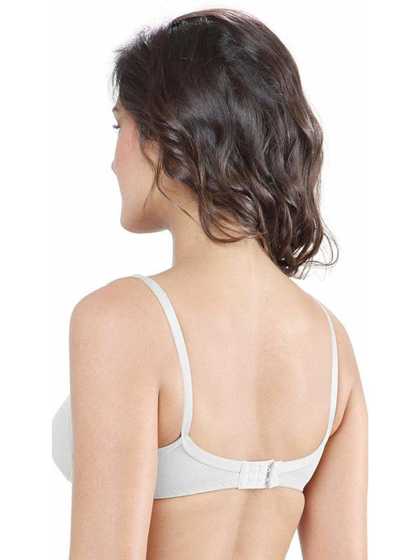 Lovable White Non Padded Non Wired Full Coverage Bra Plus-Support -White-Lovable India