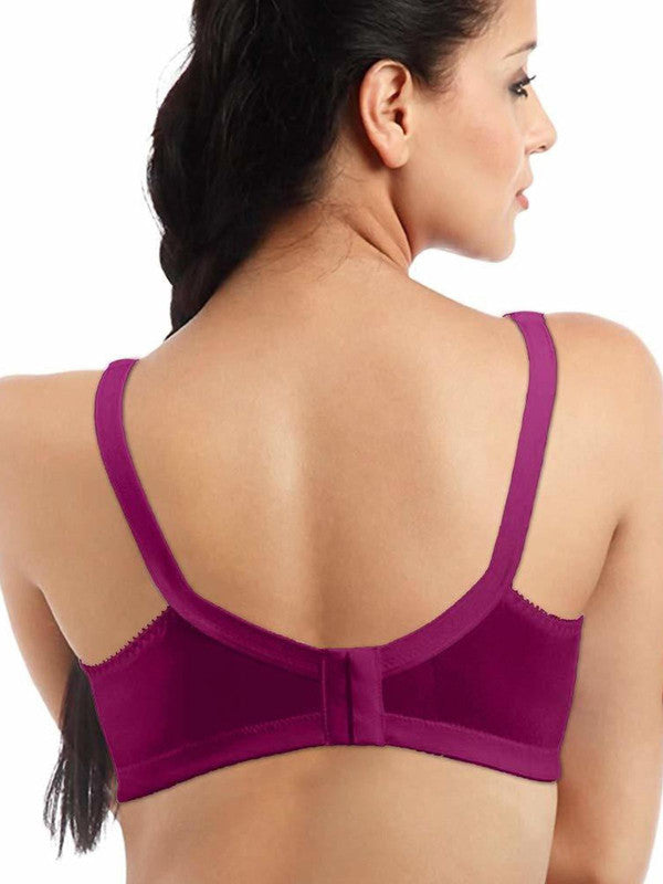 Lovable Wine Non Padded Non Wired Full Coverage Bra PD-6011-Wine