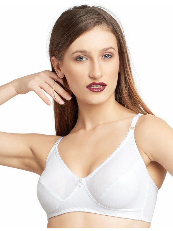 Lovable White Non Padded Non Wired Full Coverage Bra STRETCH-X-WHITE