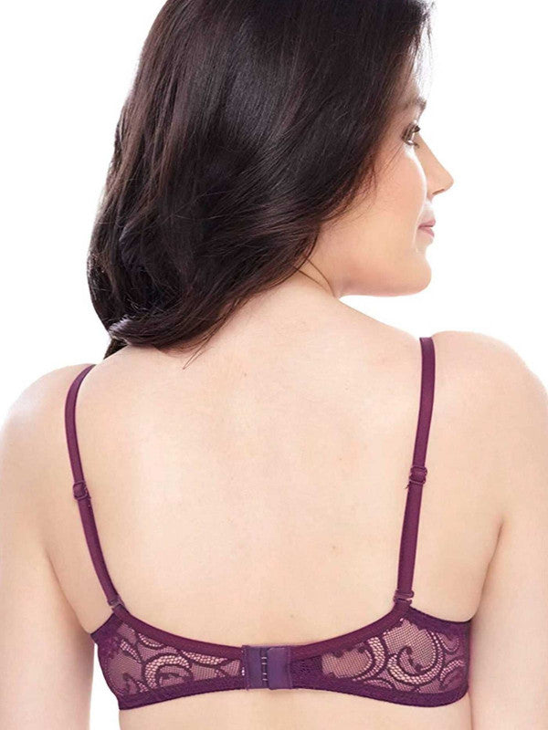 Lovable Maroon Padded Non Wired 3/4th Coverage Bra - CONFI-45-Lovable India