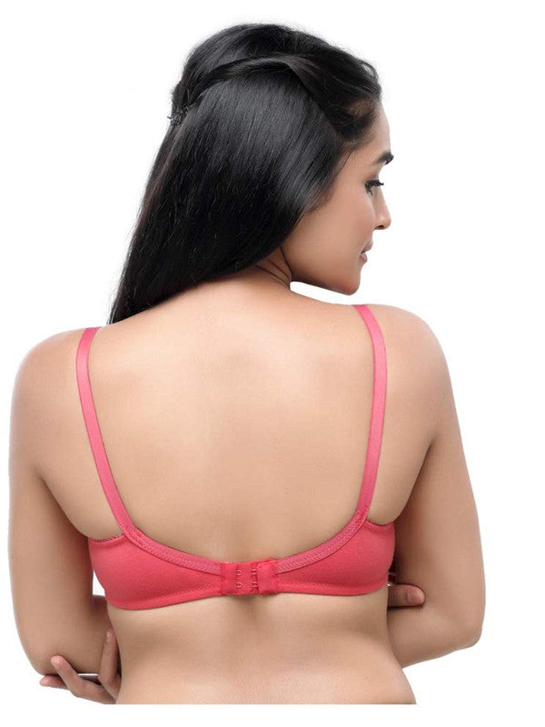 Lovable C Pink Non Padded Non Wired Full Coverage Bra Contours_C Pink