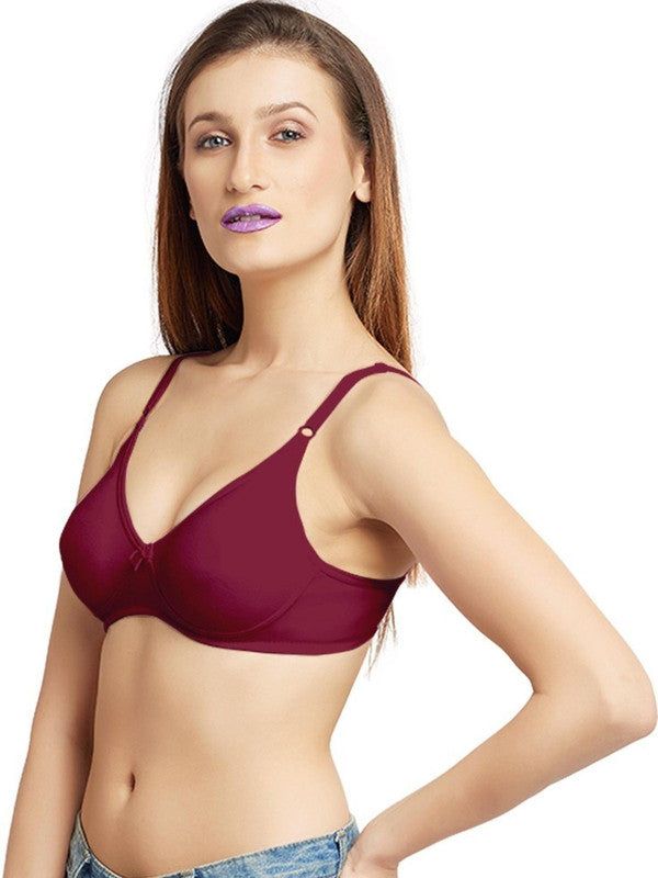 Lovable Maroon Non Padded Non Wired Full Coverage Bra ULTRA-Maroon