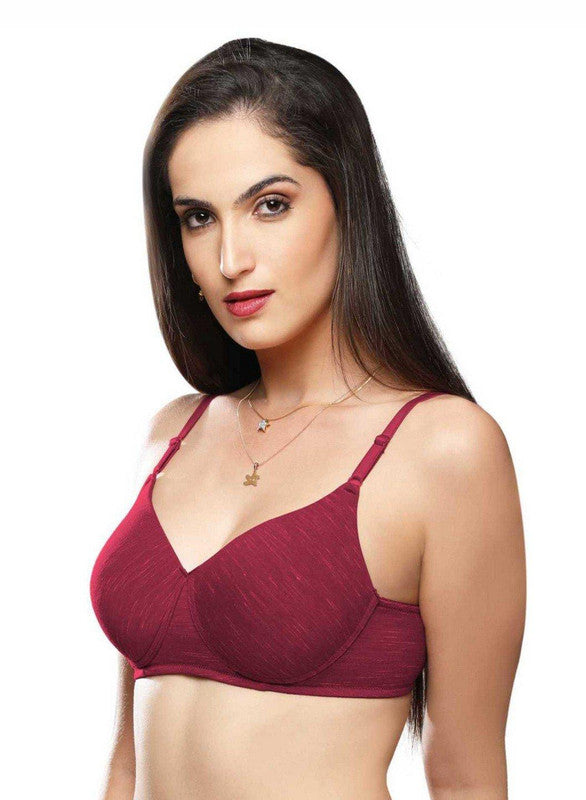 Lovable Brick-Red Padded Non Wired Full Coverage Bra SPICE-28-Brick-Red-Lovable India