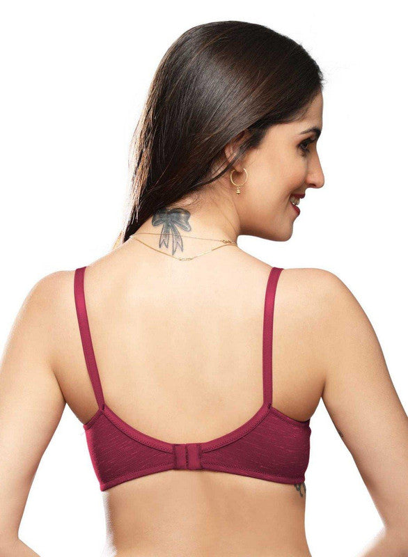 Lovable Brick-Red Padded Non Wired Full Coverage Bra SPICE-28-Brick-Red