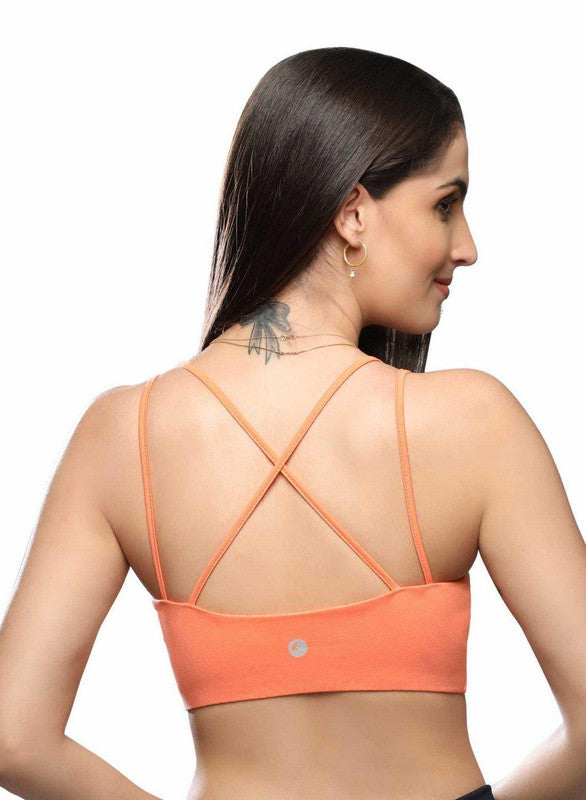 Lovable APRICOT Non Padded Non Wired Full Coverage Bra LTE-SPORTS-BRA-Apricot-Lovable India