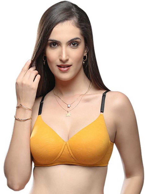 Lovable Yellow Padded Non Wired Full Coverage Bra - CONFI-50