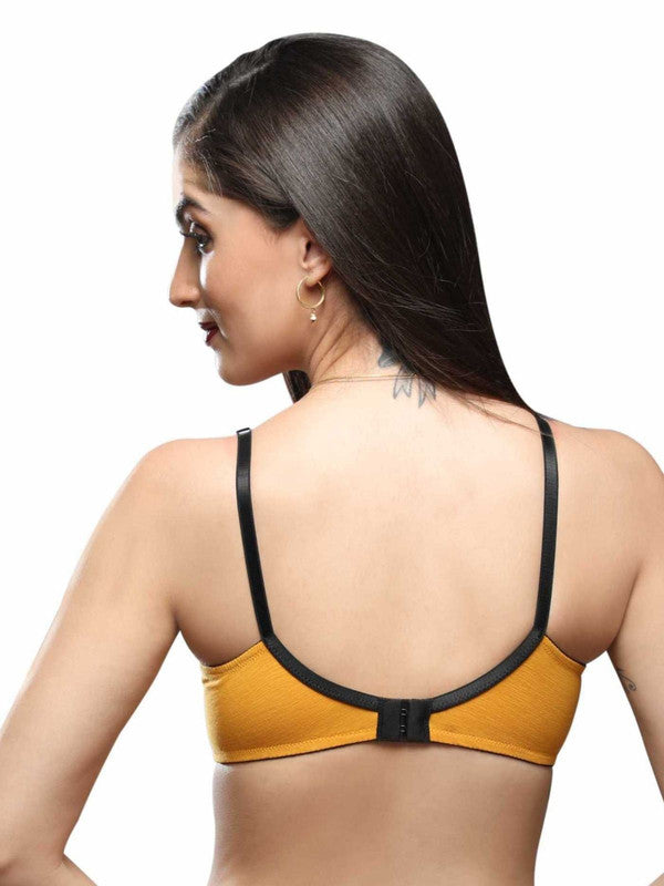 Lovable Yellow Padded Non Wired Full Coverage Bra - CONFI-50-Lovable India