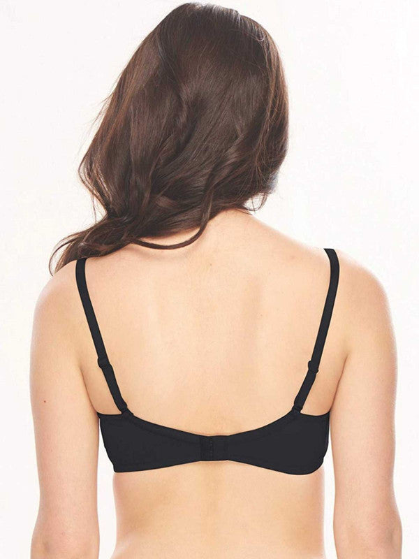 Lovable Black Padded Non Wired Full Coverage Bra - CONFI-47-Lovable India