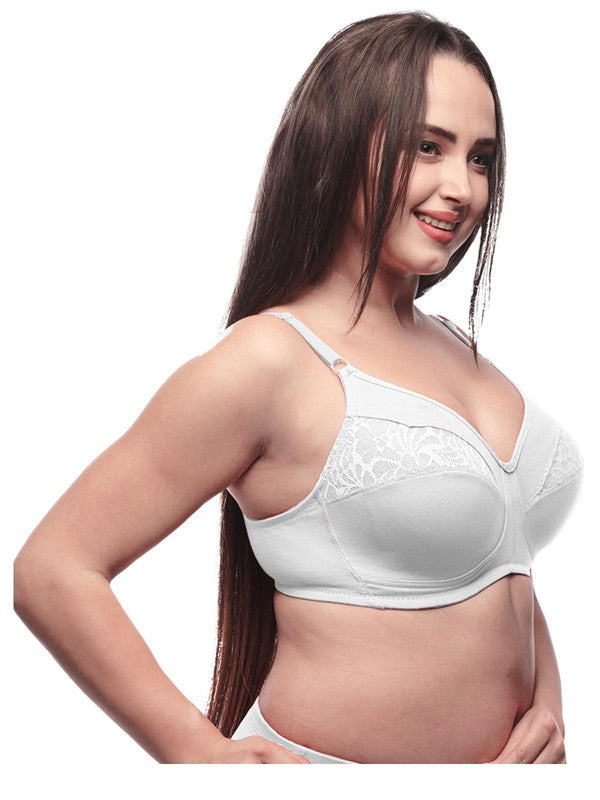 Lovable White Non Padded Non Wired Full Coverage Bra ADL The 1 Prime_White-Lovable India