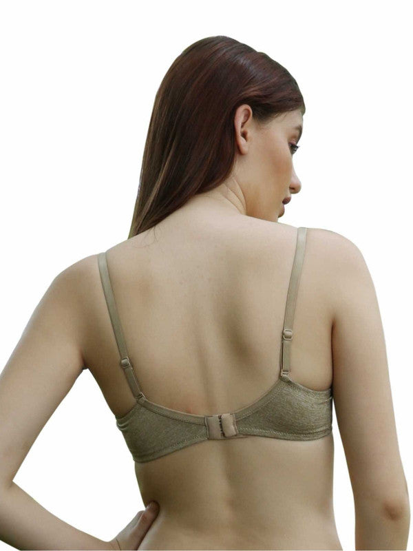 Lovable Beige Padded Non Wired Full Coverage Bra - CONFI-53-Lovable India