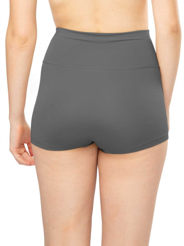Women Steelgrey Solid Boy Shorts Panty - WONDERKNICKER-Steel-Grey-Lovable India