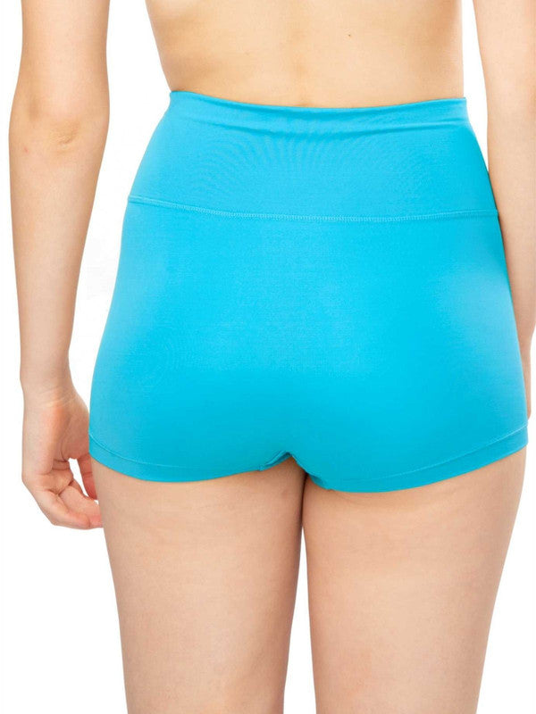 Women Blue Solid Boy Shorts Panty - WONDERKNICKER-Light-Blue