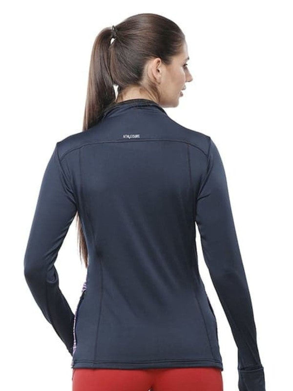 Women Blue Slim Fit Solid Jacket - DRI SENCE JACKET-NY-SP