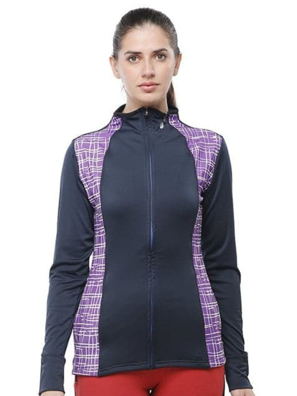 Women Blue Slim Fit Solid Jacket - DRI SENCE JACKET-NY-SP