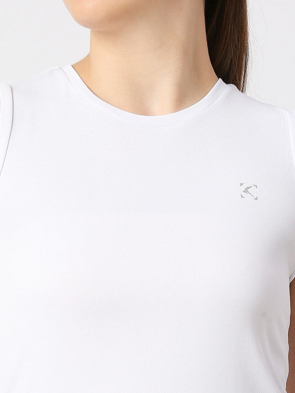 Women White Solid Top - Ebb To Street-RK-WH