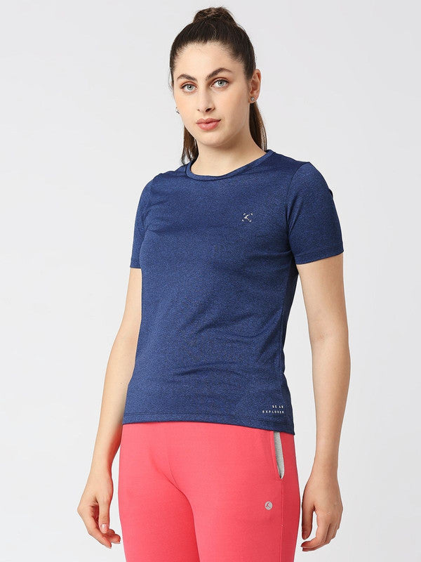 Women Blue Solid Top - Fly-BY-IF-BL