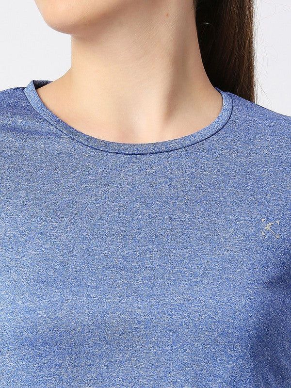 Women Ink Blue Solid Top - Fly-BY-IF-IB