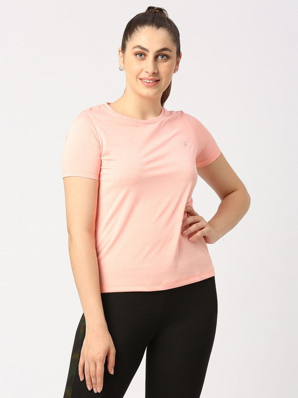 Women Light Orange Solid Top - Fly-BY-IF-OR