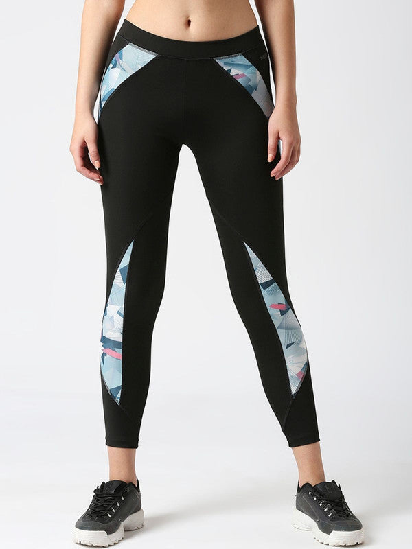 Women Navy Solid Yoga Pants - PACER HD-NY